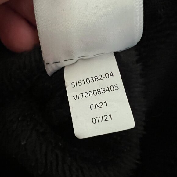 Athleta Cozy Karma Funnel Neck Sweatshirt Black Women's Size Large - Picture 9 of 9